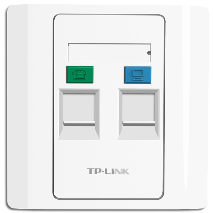 TP-LINK TL-EF002 雙口信息面板 簡(jiǎn)約設(shè)計(jì)，靈活拓展的網(wǎng)絡(luò)基礎(chǔ)組件
